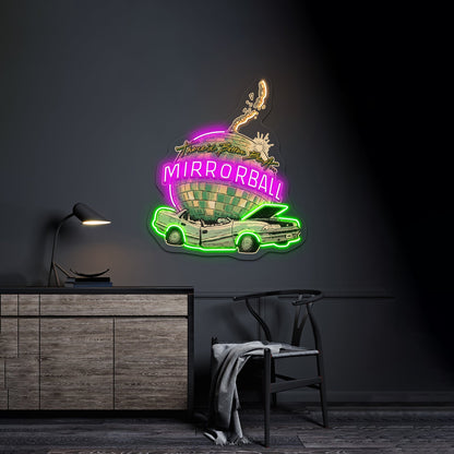 Car Comics Cutout Artwork Business Neon Sign - Shineneon
