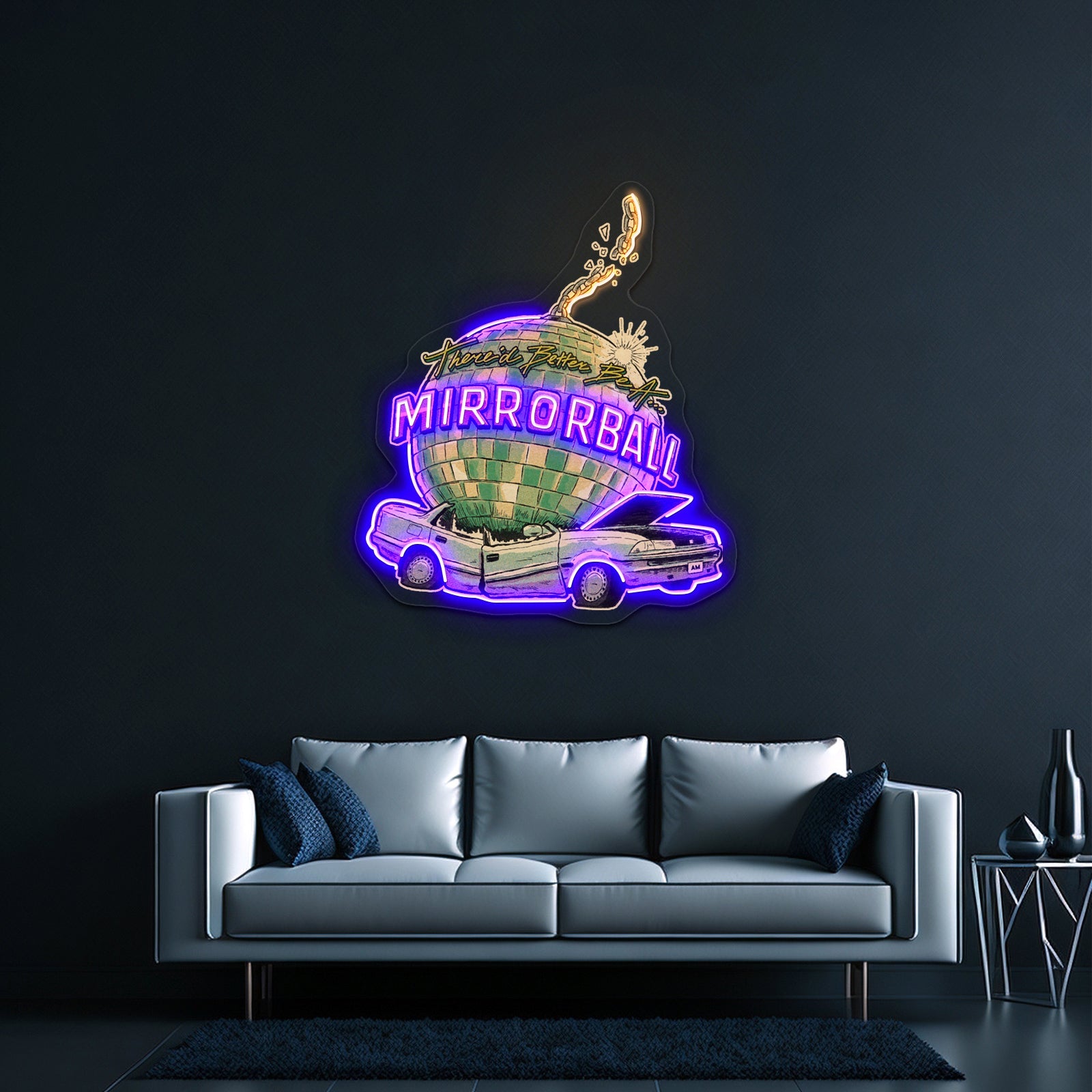 Car Comics Cutout Artwork Business Neon Sign - Shineneon