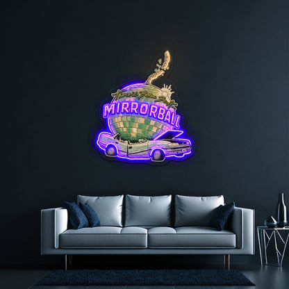 Car Comics Cutout Artwork Business Neon Sign - Shineneon
