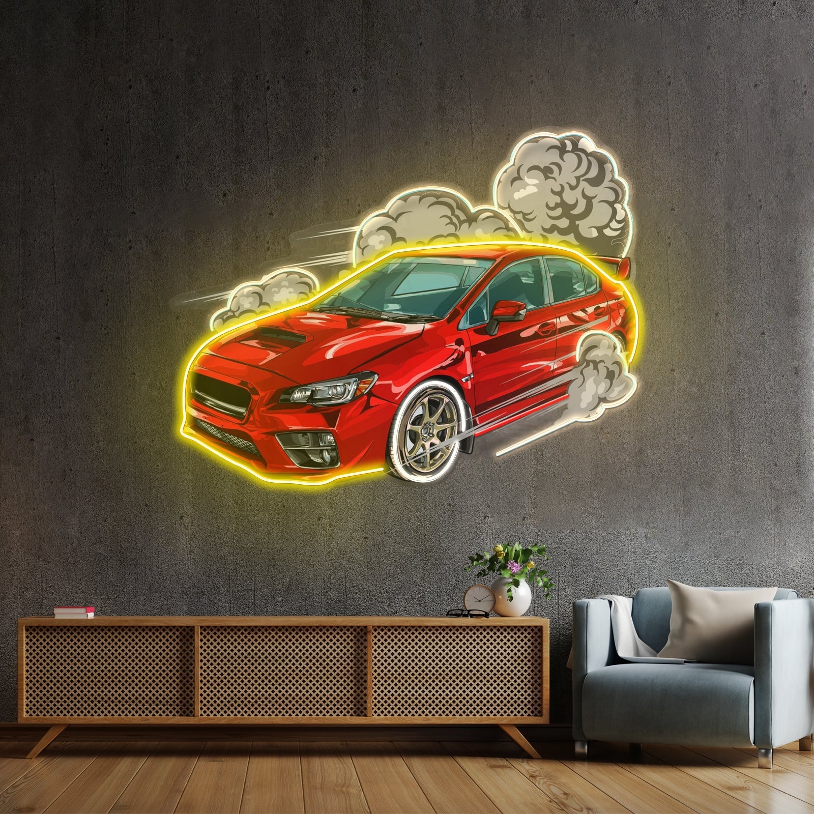 Car Fire Led Neon Sign Light Custom Led Signs - Shineneon