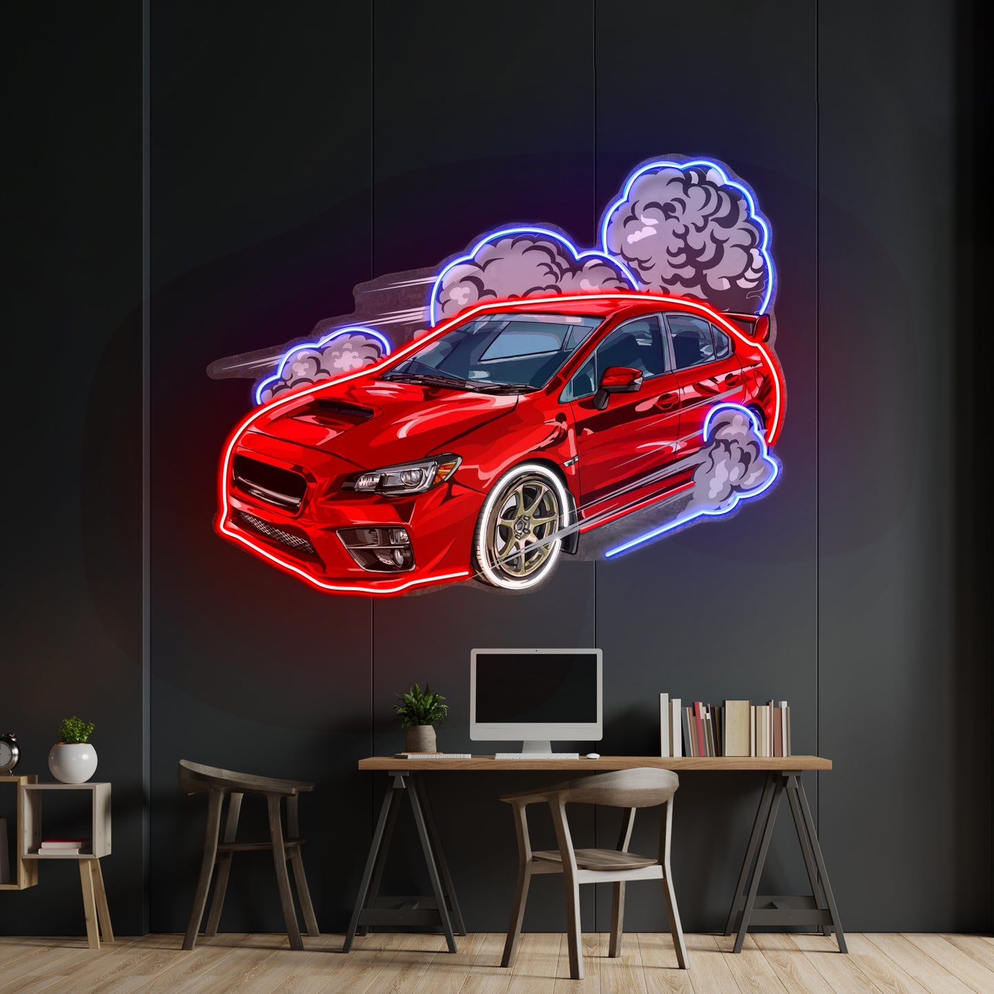 Car Fire Led Neon Sign Light Custom Led Signs