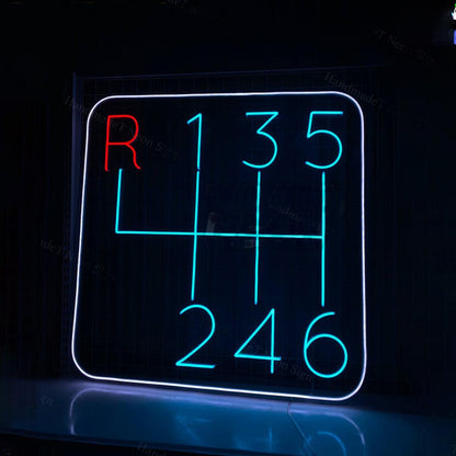 Car Gearbox Led Sign Car Shop Decor | Shineneon
