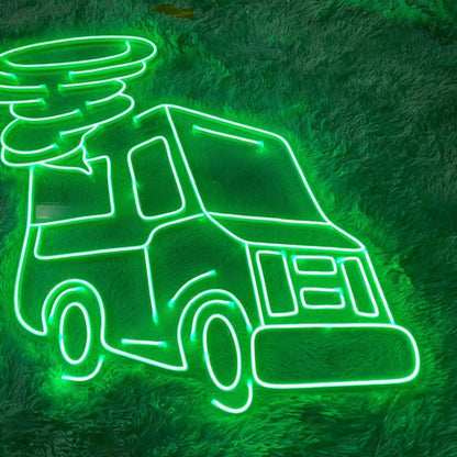 Car Silhouette Red Tabletop Led Neon Sign For Home Bar Cafe Decor-1 | Shineneon