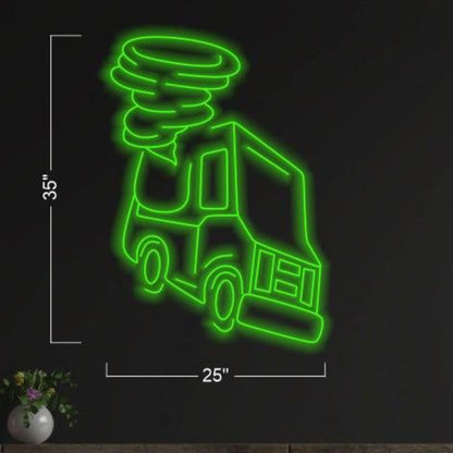 Car Silhouette Red Tabletop Led Neon Sign For Home Bar Cafe Decor-1 | Shineneon