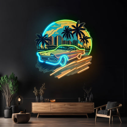 Car The Sunset Led Neon Sign Light Custom Led Signs - Shineneon