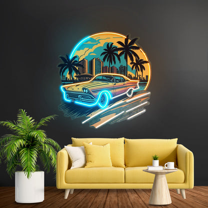 Car The Sunset Led Neon Sign Light Custom Led Signs