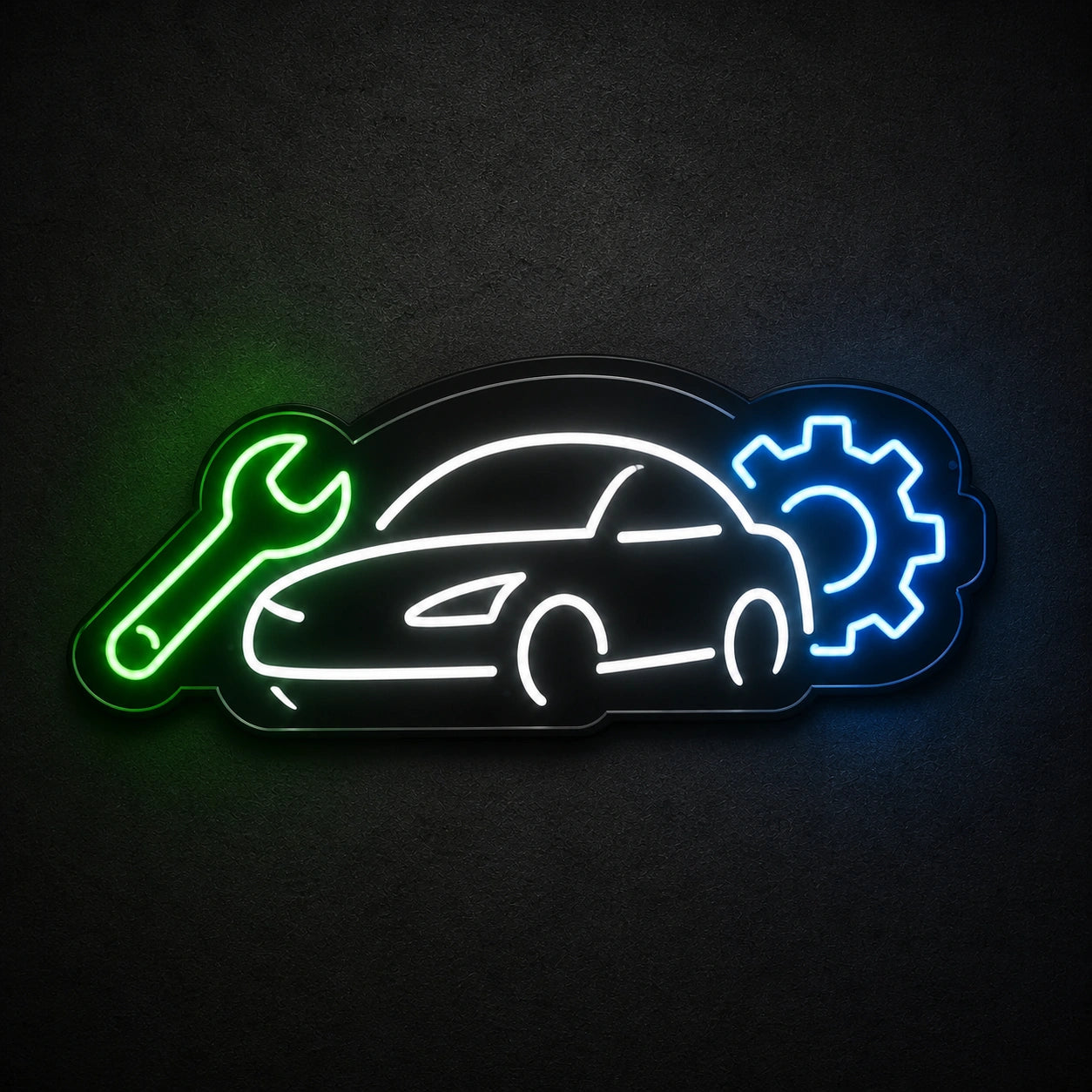 Car Wrench Gear Vintage LED Neon Sign high-converting product image