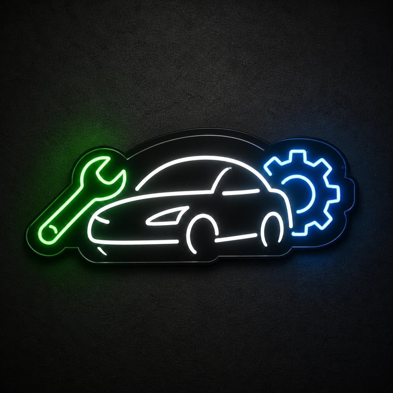 Car Wrench Gear Vintage LED Neon Sign - Shineneon