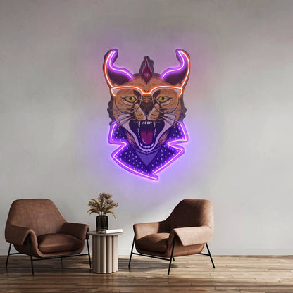 Caracal Cat Led Neon Sign Light Custom Led Signs - Shineneon