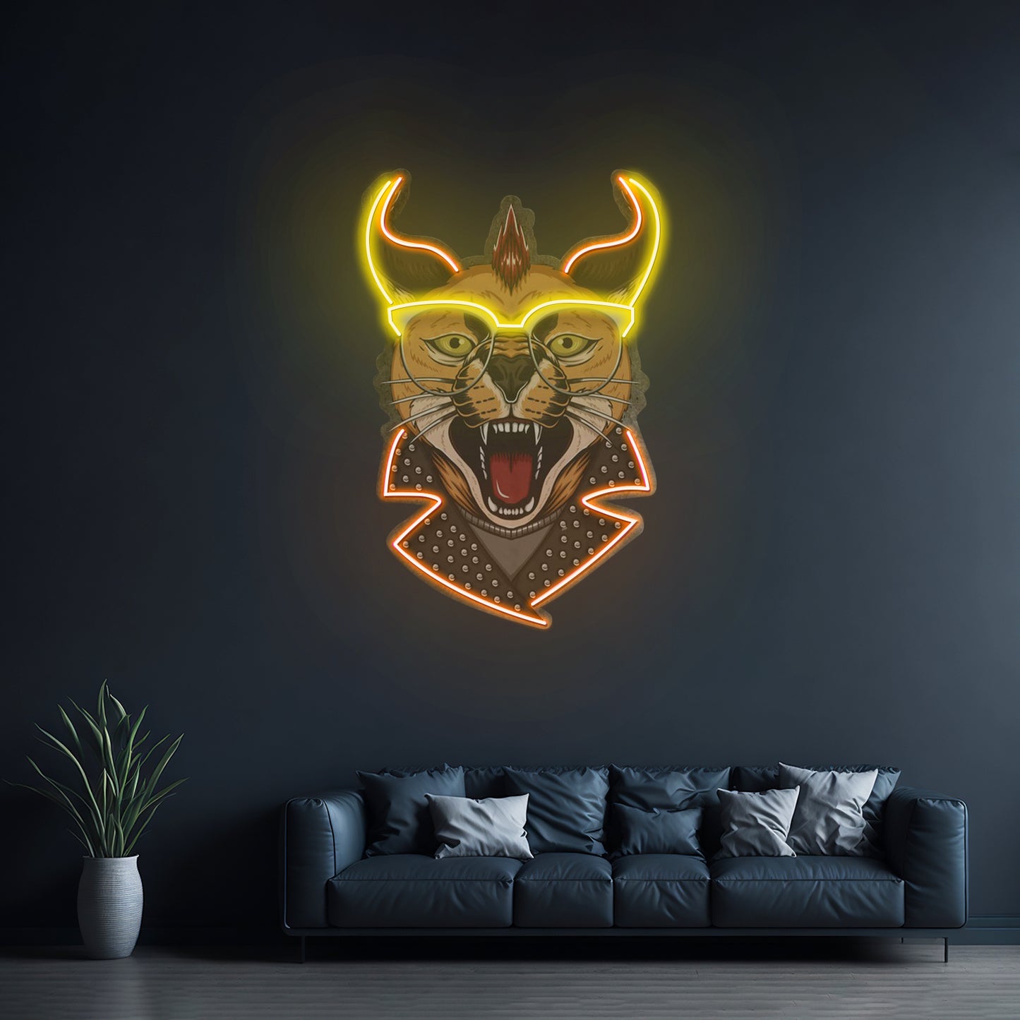 Caracal Cat Led Neon Sign Light Custom Led Signs