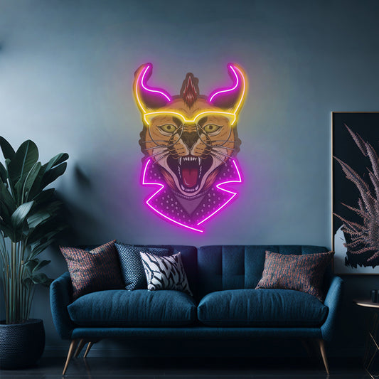 Caracal Cat Led Neon Sign Light Custom Led Signs