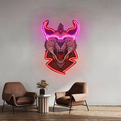 Caracal Cat Led Neon Sign Light Custom Led Signs