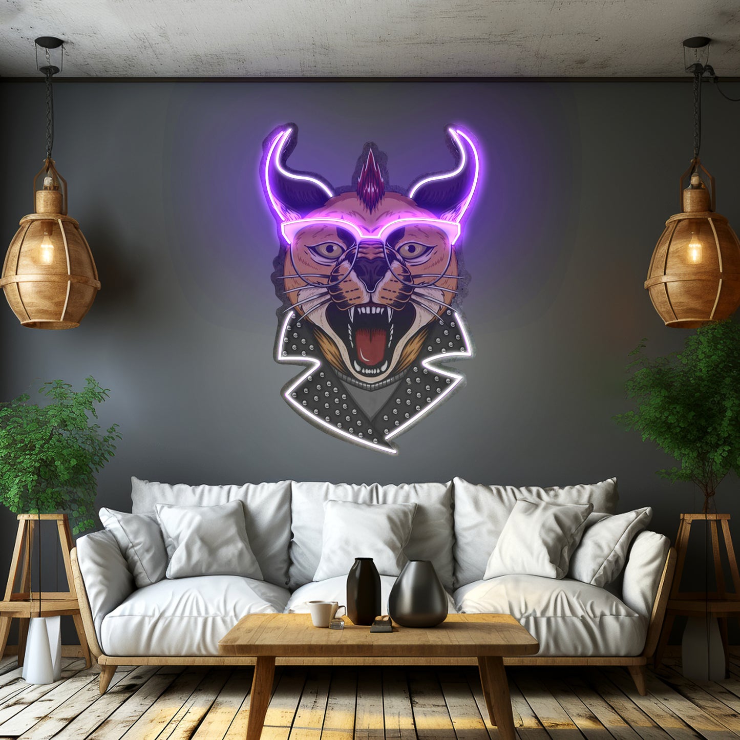 Caracal Cat Led Neon Sign Light Custom Led Signs