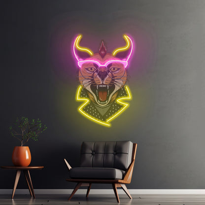 Caracal Cat Led Neon Sign Light Custom Led Signs