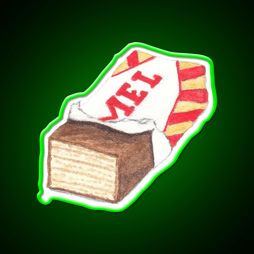 Caramel Wafer Snack Food Led Neon Sign Rgb Color - Shineneon