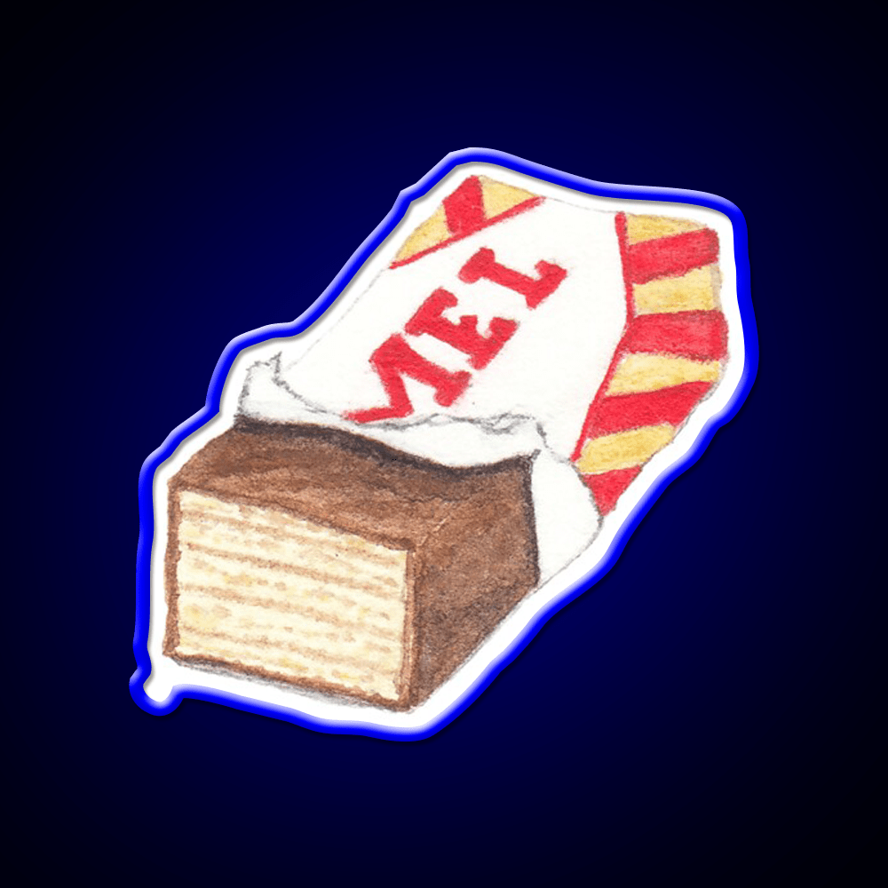 Caramel Wafer Snack Food Led Neon Sign Rgb Color - Shineneon