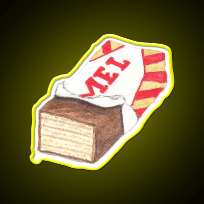 Caramel Wafer Snack Food Led Neon Sign Rgb Color - Shineneon