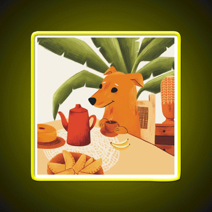 Caramelo Dog Brazil Latin Cafe Led Neon Sign Espresso Bar Art Rgb Color