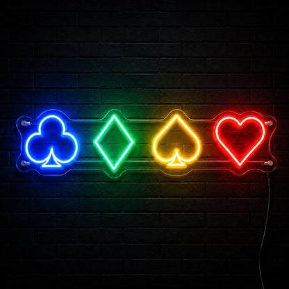 Card Suit Symbols Neon Sign LED Neon Sign high-converting product image