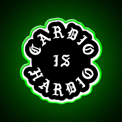 Cardio Is Hardio Gym Fitness Led Neon Sign Rgb Color - LED neon sign view 8