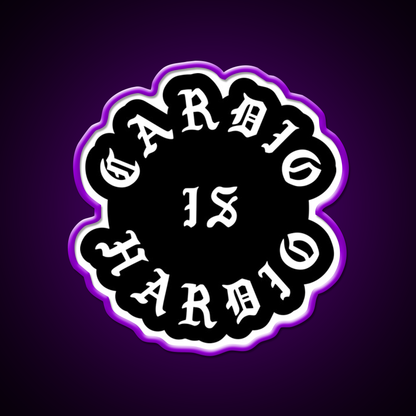 Cardio Is Hardio Gym Fitness Led Neon Sign Rgb Color - LED neon sign view 9