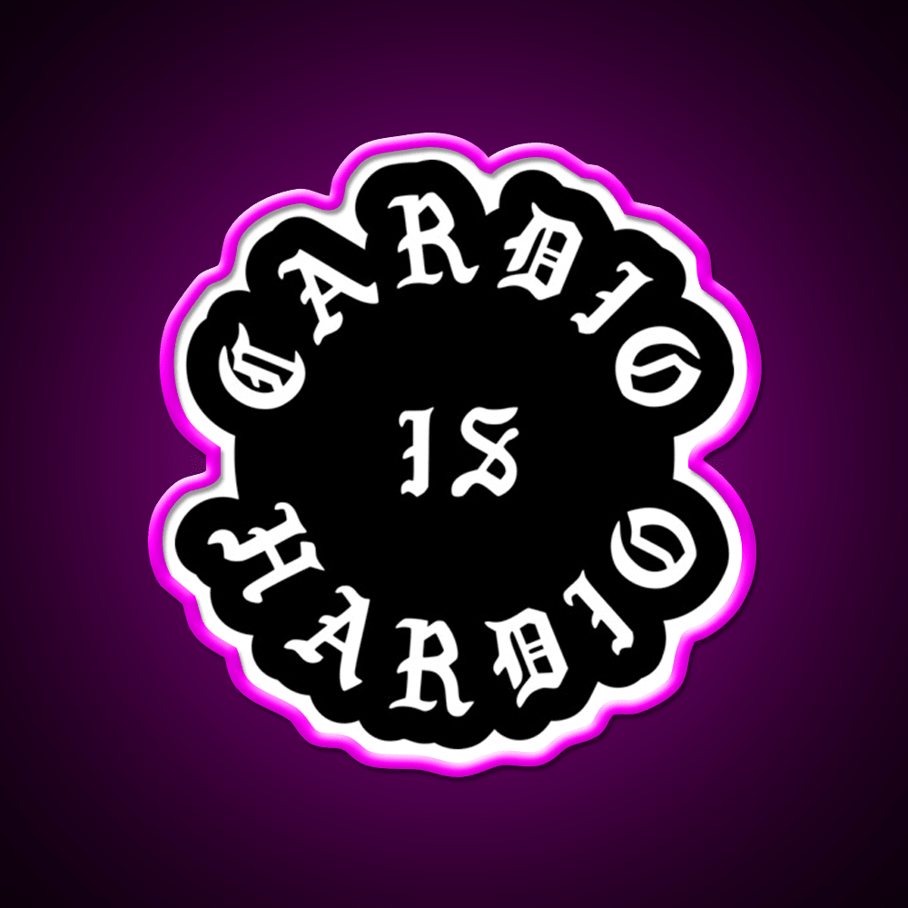 Cardio Is Hardio Gym Fitness Led Neon Sign Rgb Color - Shineneon