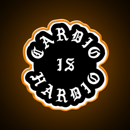 Cardio Is Hardio Gym Fitness Led Neon Sign Rgb Color - Shineneon