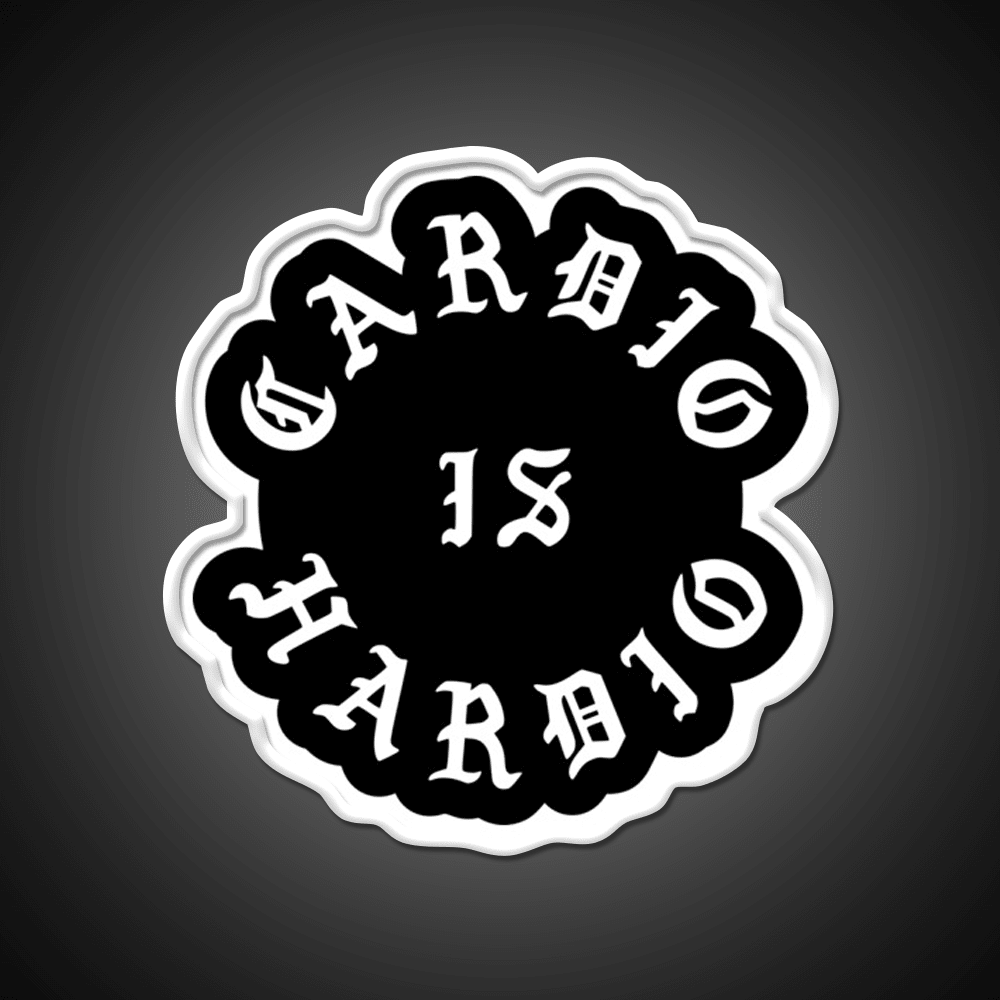 Cardio Is Hardio Gym Fitness Led Neon Sign Rgb Color - Shineneon