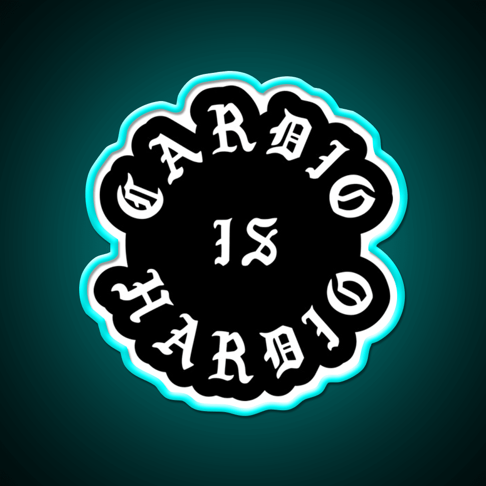Cardio Is Hardio Gym Fitness Led Neon Sign Rgb Color - Shineneon