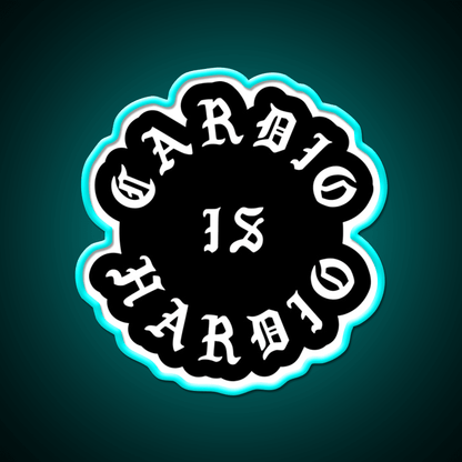 Cardio Is Hardio Gym Fitness Led Neon Sign Rgb Color - Shineneon