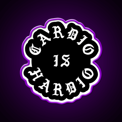 Cardio Is Hardio Gym Fitness Led Neon Sign Rgb Color - Shineneon