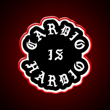 Cardio Is Hardio Gym Fitness Led Neon Sign Rgb Color - Shineneon