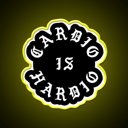 Cardio Is Hardio Gym Fitness Led Neon Sign Rgb Color - Shineneon