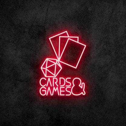 Cards And Games Led Neon Sign - Shineneon