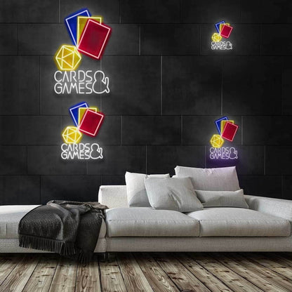 Cards And Games Led Neon Sign - Shineneon