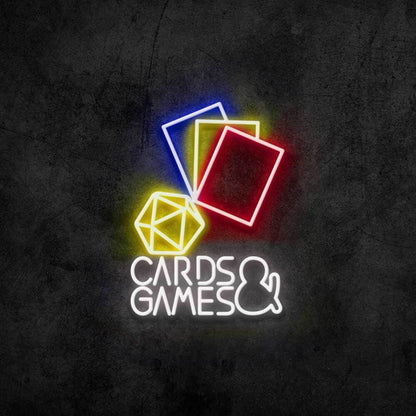 Cards And Games Led Neon Sign - Shineneon