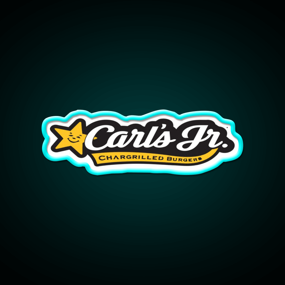 Carls Jr Fast Food Led Neon Sign For Burger Place Rgb Color - Shineneon