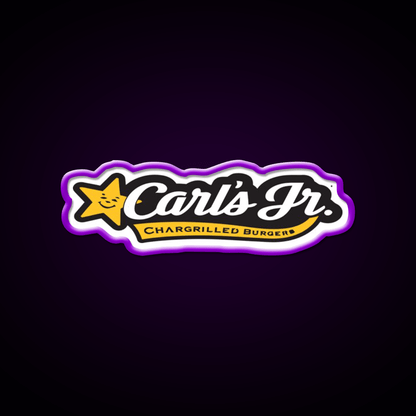 Carls Jr Fast Food Led Neon Sign For Burger Place Rgb Color - Shineneon