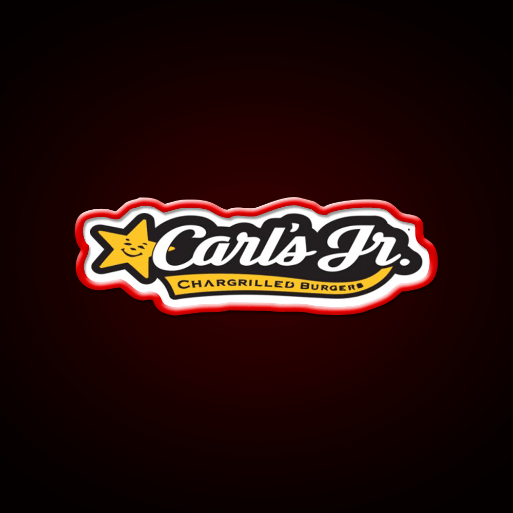 Carls Jr Fast Food Led Neon Sign For Burger Place Rgb Color - Shineneon