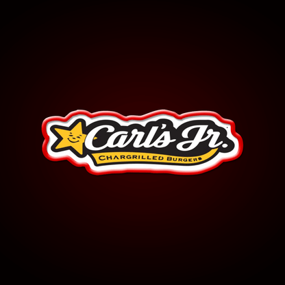 Carls Jr Fast Food Led Neon Sign For Burger Place Rgb Color - Shineneon