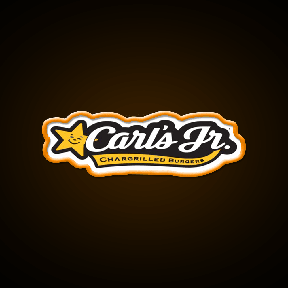 Carls Jr Fast Food Led Neon Sign For Burger Place Rgb Color - Shineneon