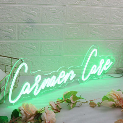 Carmen Care Green Led Neon Sign - Shineneon