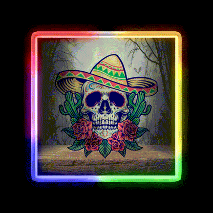 Carnival Spirit Party Drink Tequila Led Neon Sign Rgb Color - LED neon sign close-up detail