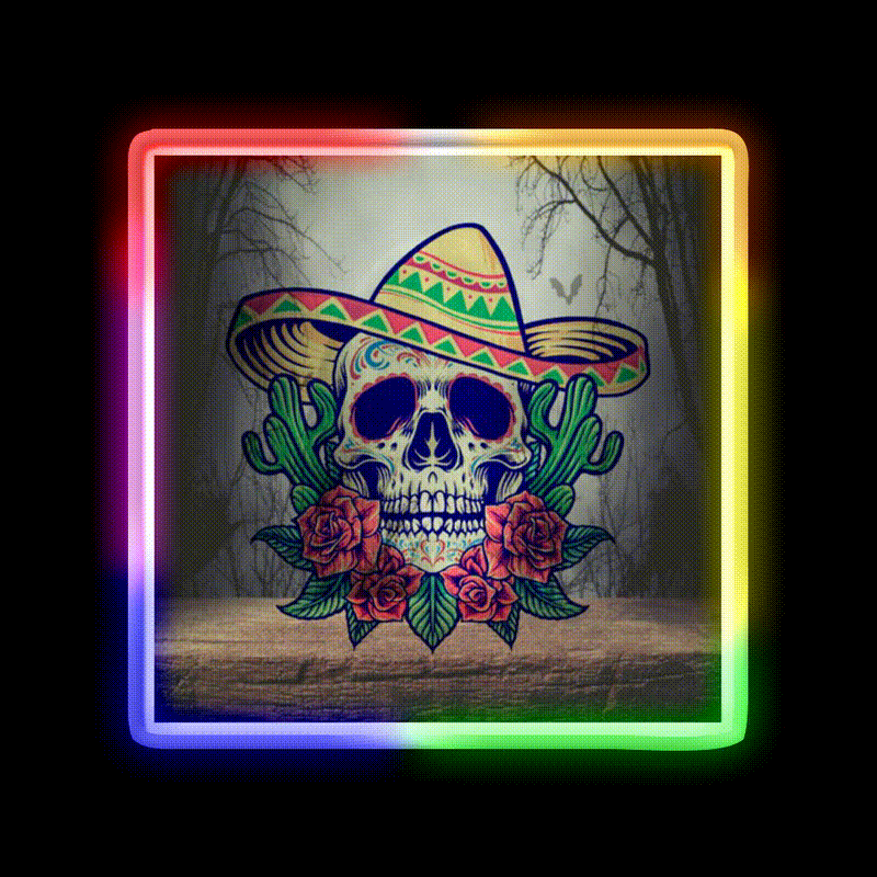 Carnival Spirit Party Drink Tequila Led Neon Sign Rgb Color - LED neon sign close-up detail