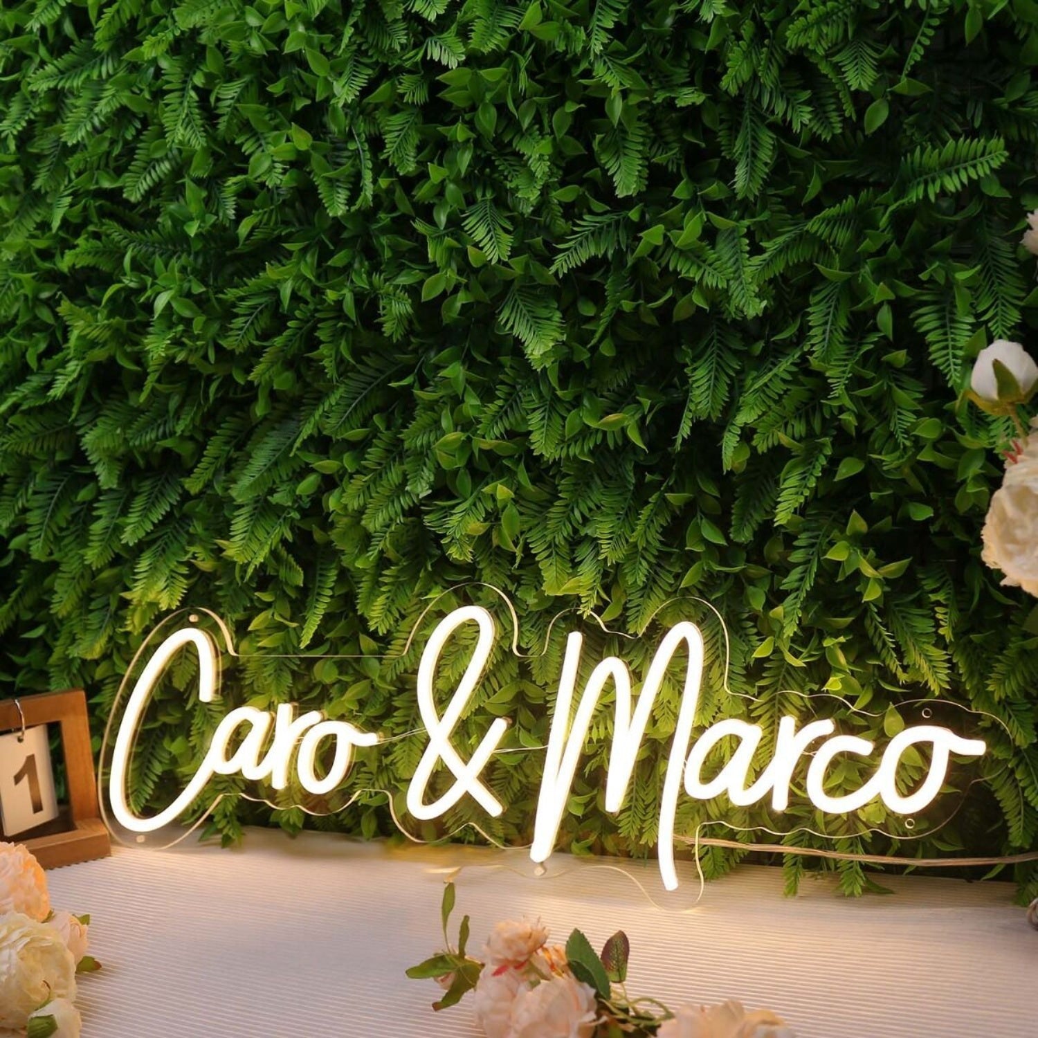 Caro And Marco Yellow Led Neon Sign - Shineneon