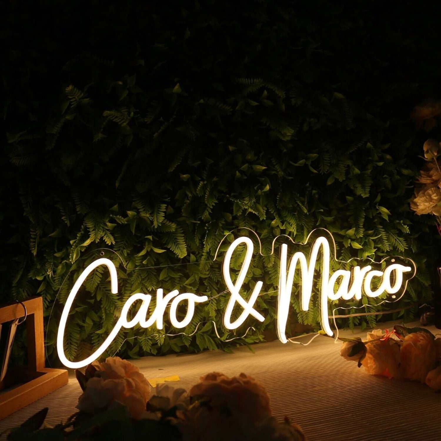Caro And Marco Yellow Led Neon Sign - Shineneon