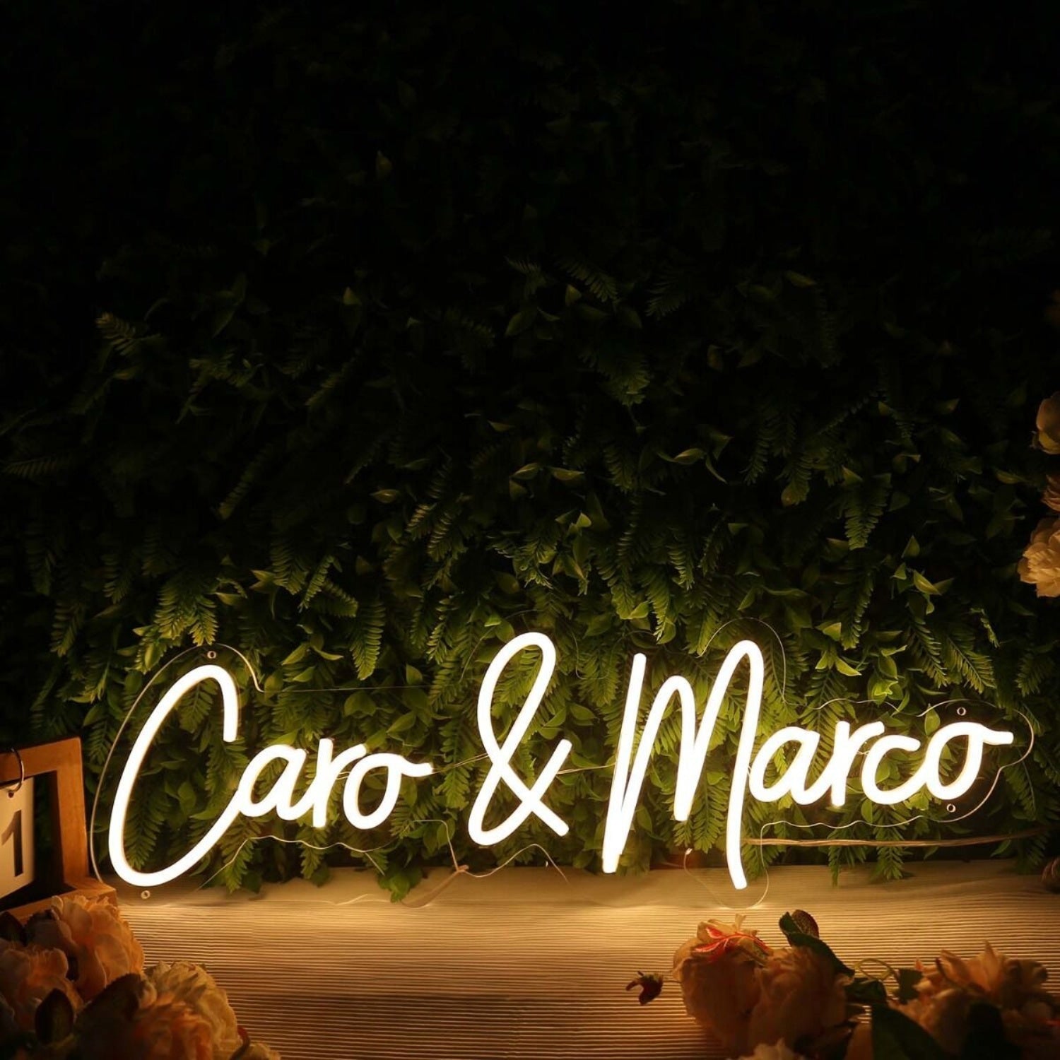 Caro And Marco Yellow Led Neon Sign - Shineneon