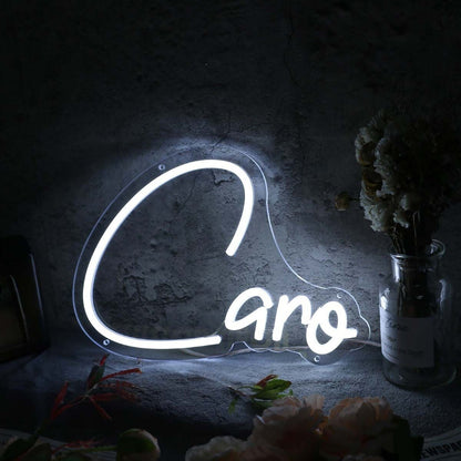 Caro White Led Neon Sign - Shineneon