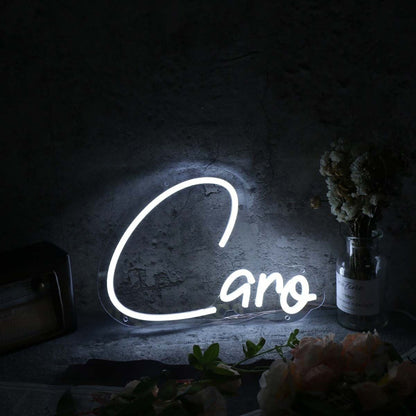 Caro White Led Neon Sign - Shineneon