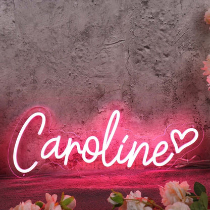 Caroline Red Led Neon Sign - Shineneon